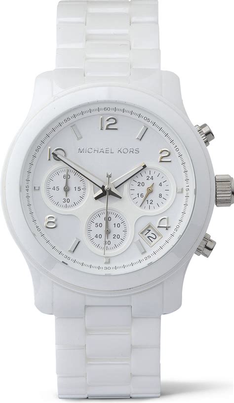 michael kors white ceramic watch 5161|michael kors glitz watch.